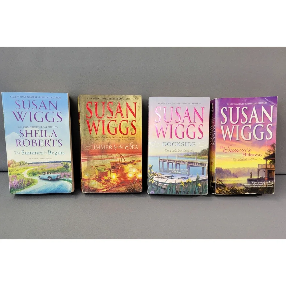 Susan Wiggs Books Lot 4 Paperback (Summer‎ Reads) Summer By The Sea Dockside +